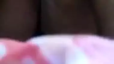 Desi diva with big XXX boobs soaps up and masturbates shaved twat