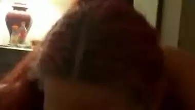 indian cock suking red head (not natural)