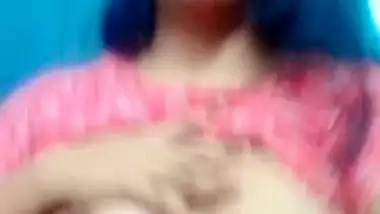 Sharp nose girl showing her untouched big boobs