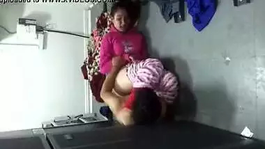 Indian college girl sex with servant in bedroom