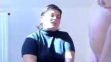 Indian BBW in pantyhose BJ Nylon & heels Spunk