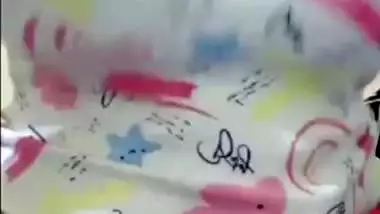 Huge milky boobs popping out â€“ sexy Indian girlfriend