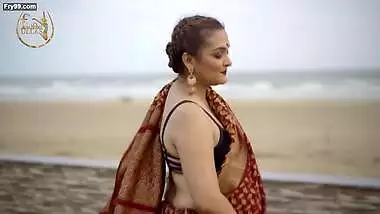 Dolon with her Red Color Georgette Saree – Fashion Ullas