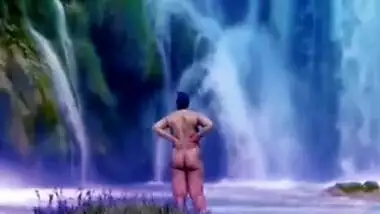 Desi nude at waterfall
