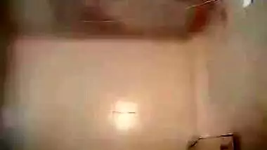 Plump Desi girl undresses to show her perky XXX boobies to lover