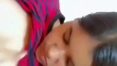 Cute girlfriend boobs show on Snapchat app