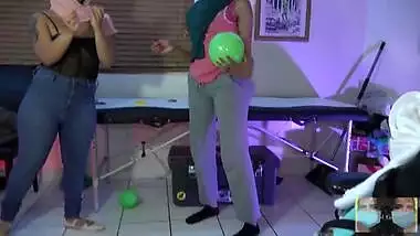 What? Balloon Stuffings in boobs and ass? How can this be with 2 women!?