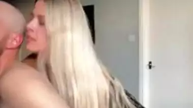 Blonde Femdom pegs ex boyfriends ass until he cums hard